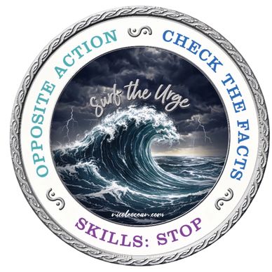 Stormy Wave side of My Recovery Coin — front, new 2026 design