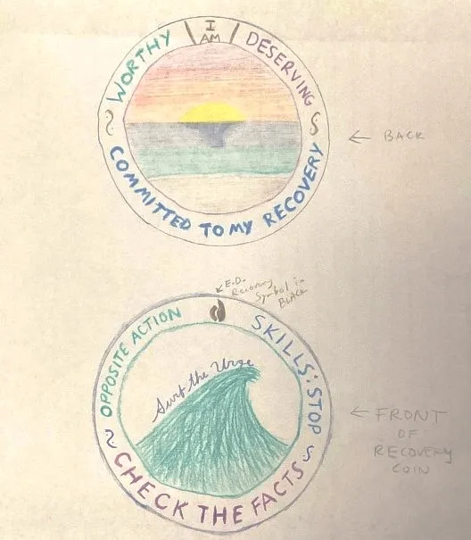 Original 2022 hand-drawn coin sketch — the prototype that started it all